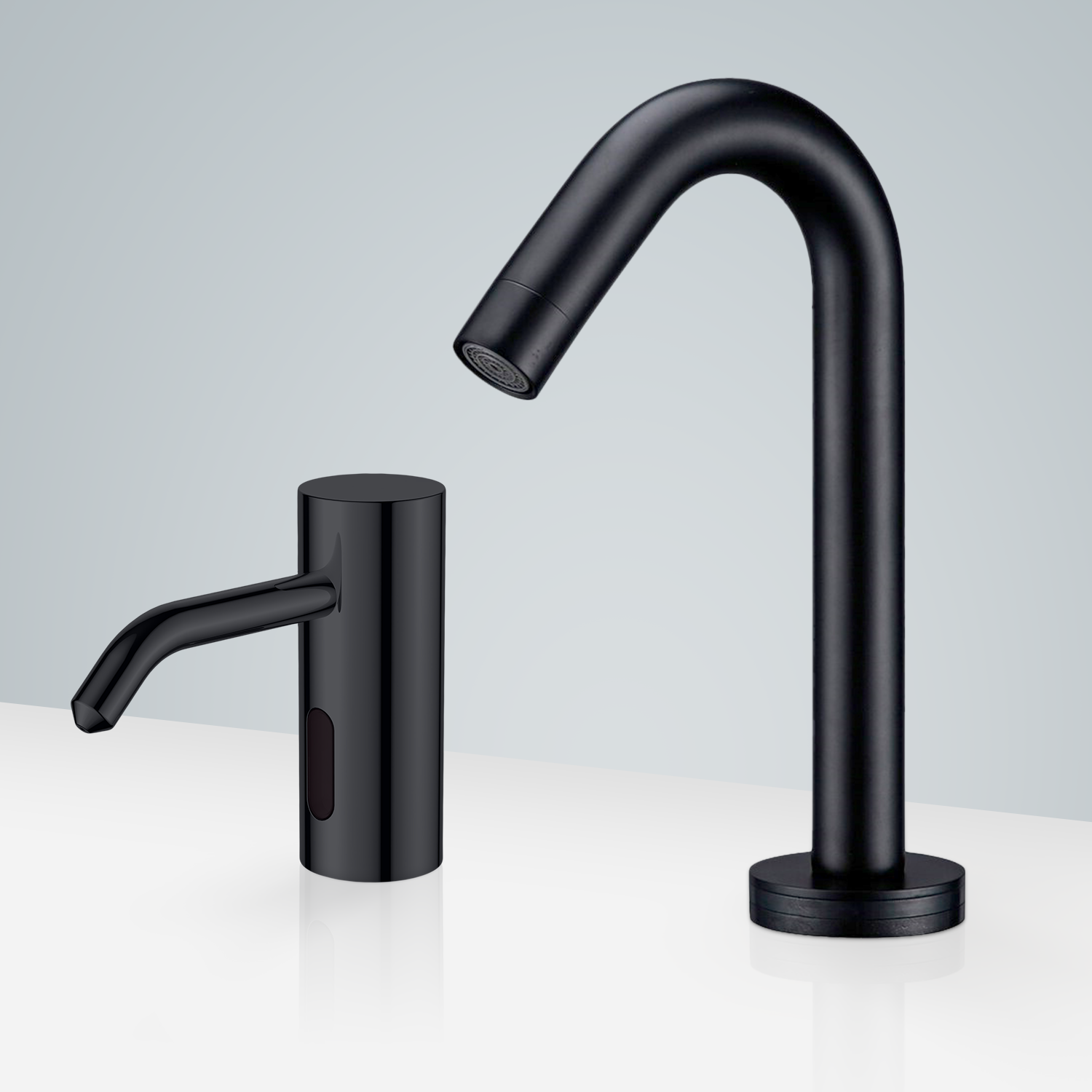 Fontana Marsala Dark Oil Rubbed Finish Motion Sensor Faucet & Automatic Soap Dispenser For Restrooms